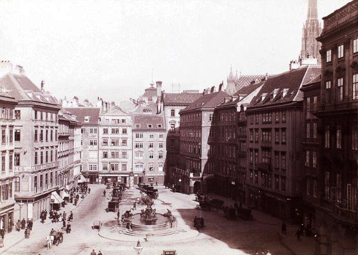 Der Neue Markt in Wien um 1880