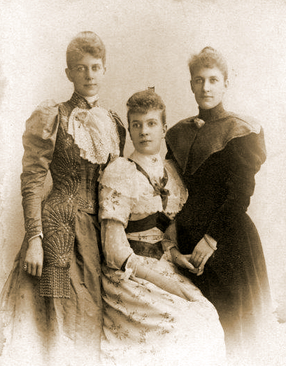 V.l.n.r.: Rhoda, Emily und Georgine Bauer