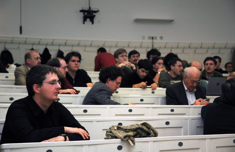 Der Große Hörsaal des Instituts für Materialphysik der Universität Wien