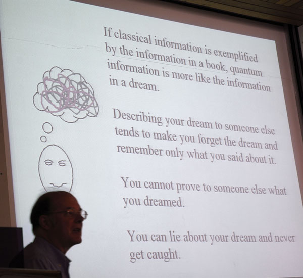 Charles H. Bennett: »Quantumness, Privacy, and Durability of Information«