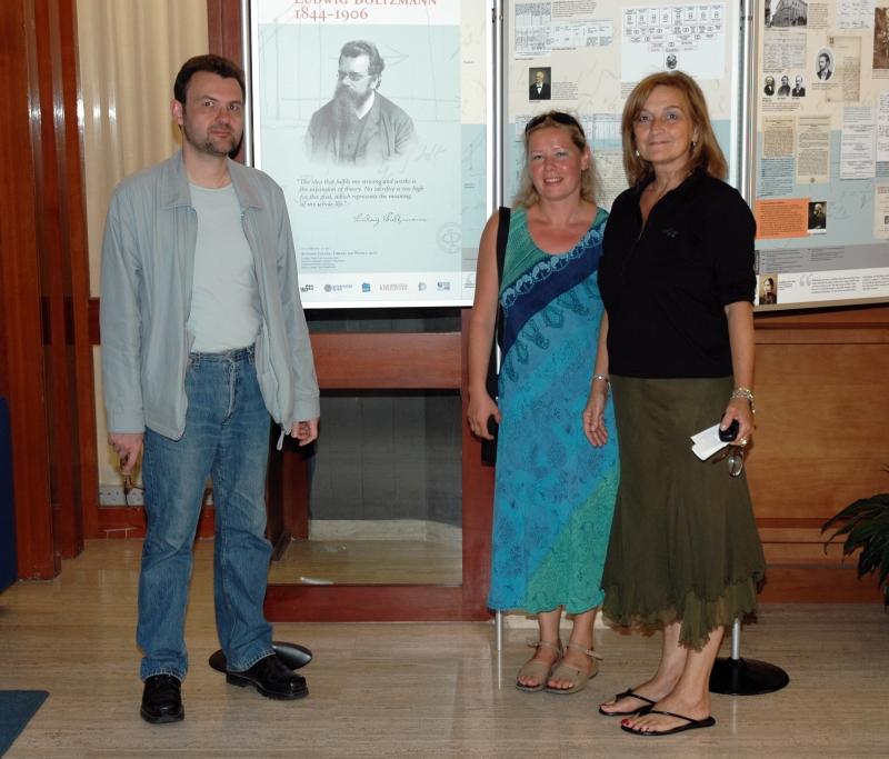 Die Boltzmann-Ausstellung der Zentralbibliothek für Physik am ICTP