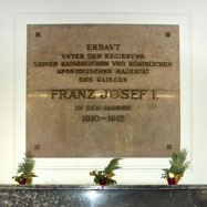 Gedenktafel für Kaiser Franz Josef