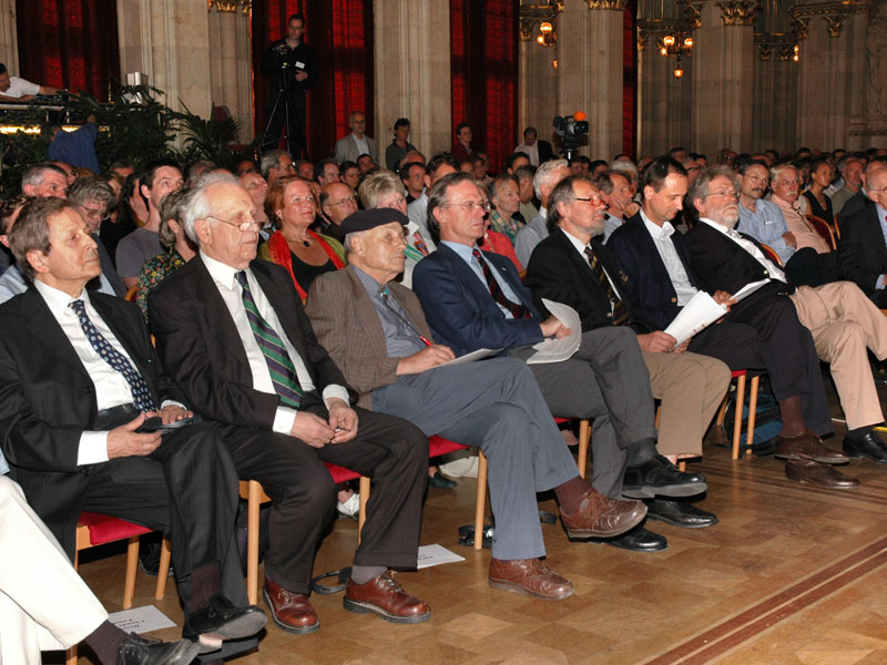 Das Publikum beim Ersten Wiener Nobelpreisträgerseminar