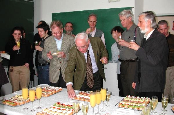 Buffet zum 75. Geburtstag von Walter Thirring