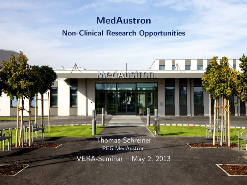 MedAustron: Non-Clinical Research Opportunities
