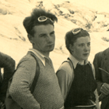 Christian, Engelbert und Hilde am Großglockner, 1933