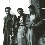 Engelbert Broda, Maresi Frauendorfer, Erika und Ina 1949