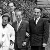 Engelbert Broda und das Team des Radiochemischen Labors, 1957