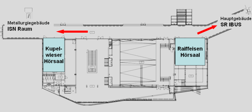 Map of the University of Leoben
