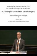 Verleihung der Loschmidt-Preise 2014 der Chemisch-Physikalischen Gesellschaft